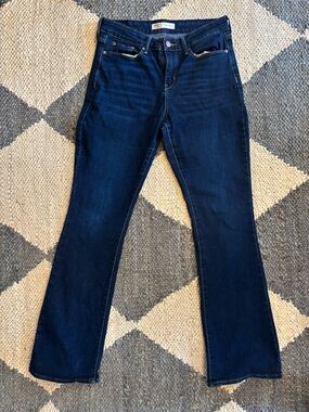 Signature by Levi Strauss Dark Blue Flare Jeans